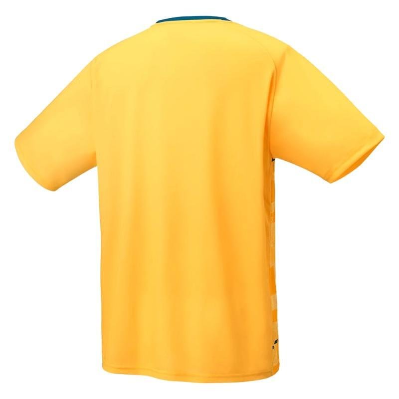 Мъжка тениска Yonex Club Team 2025 Soft Yellow – лека спортна тениска с UV защита за тенис и тренировки.