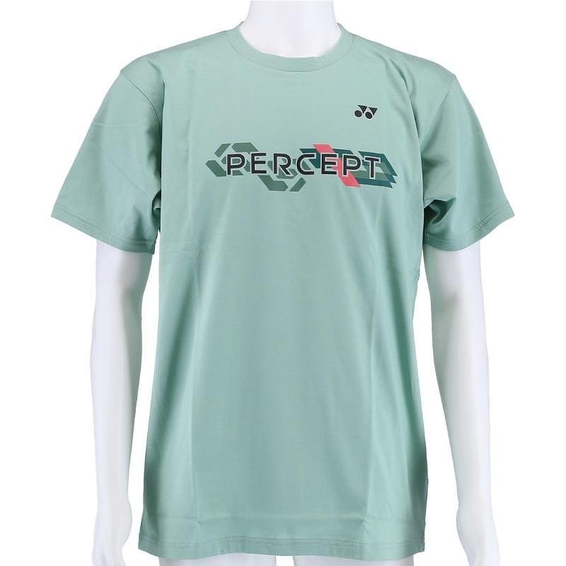 Мъжка тениска Yonex PERCEPT olive green – зелена памучна тениска за тенис и падел.