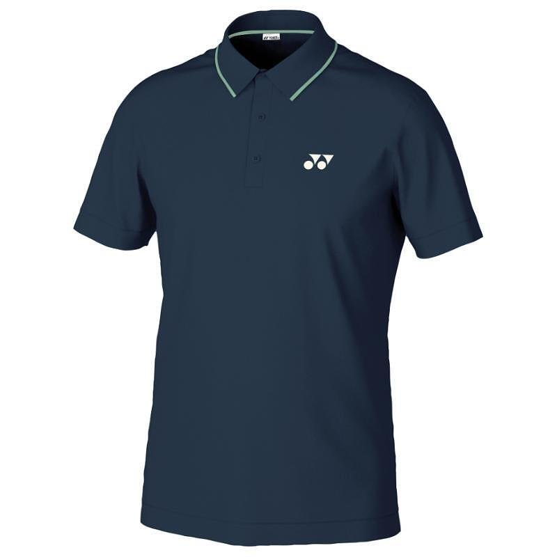 Men's Yonex Polo Navy T-shirt - dark blue sports polo shirt for comfort during tennis, badminton, and padel