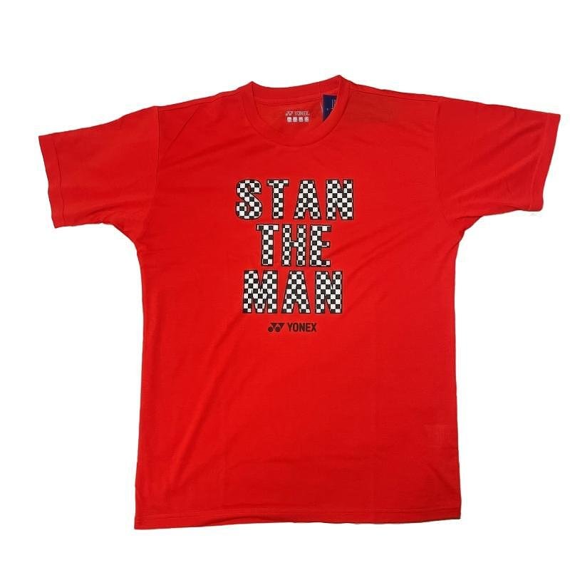 Мъжка тениска Yonex STAN THE MAN размер М, червена STAN THE MAN