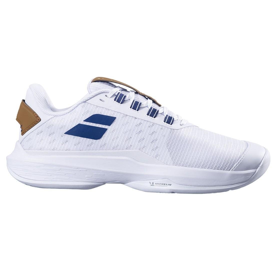 Pantofi sport bărbătești Babolat JET TERE 2 ALL COURT WIMBELDON - alb, albastru navy pentru tenis și all courts