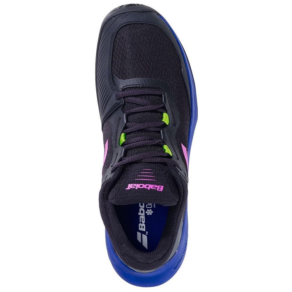 Pantofi sport bărbătești Babolat SFX 4 ALL COURT - BLACK, DARK BLUE pentru tenis și confort și stabilitate pe toate suprafețele