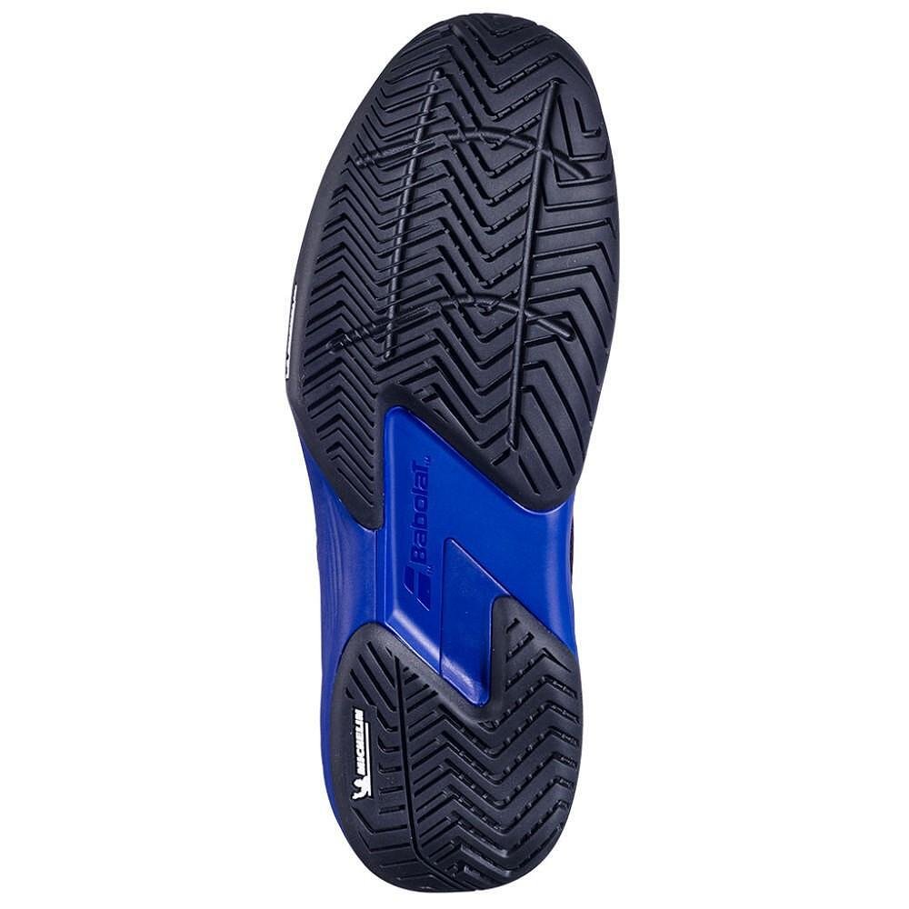 Pantofi sport bărbătești Babolat SFX 4 ALL COURT - BLACK, DARK BLUE, pantofi de tenis pentru all courts cu confort și stabilitate