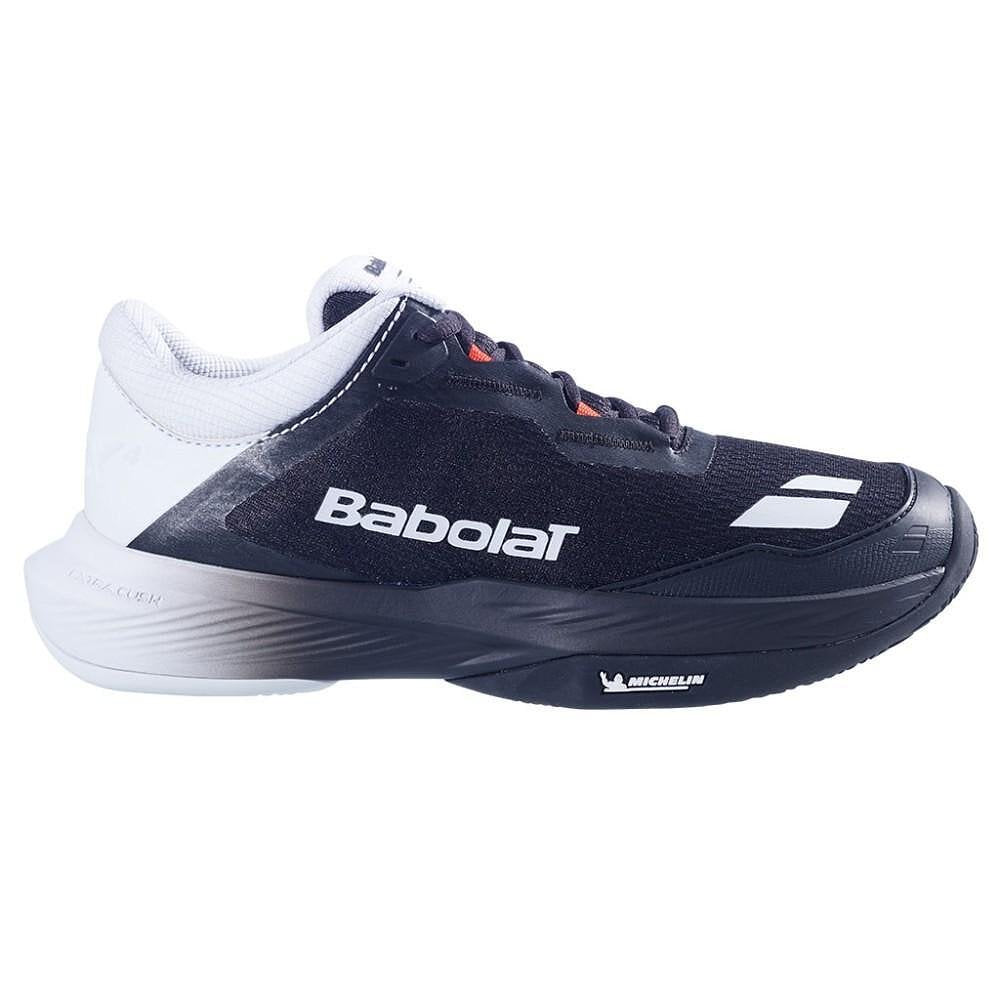 Pantofi de tenis pentru bărbați Babolat SFX 4 CLAY BLACK / ILLUSION BLUE – pantofi de tenis pentru confort și stabilitate, rachete de badminton, echipament de tenis