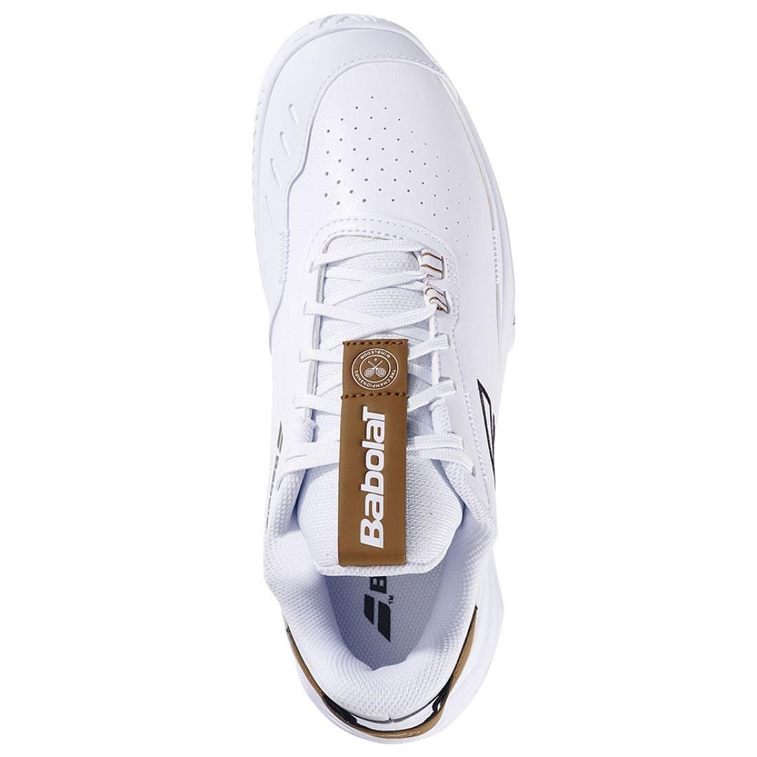 Adidași pentru bărbați Babolat SFX EVO ALL COURT WIMBLEDON - alb – pantofi de tenis albi pentru toate suprafețele, confort și stil.