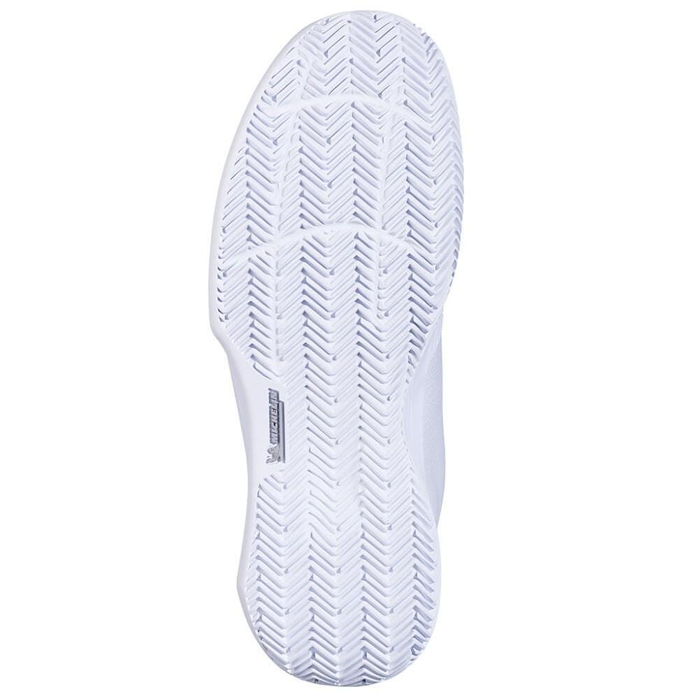 Pantofi sport pentru bărbați Babolat SFX EVO CLAY - white, port royale cu talpă pentru terenuri de zgură și confort maxim