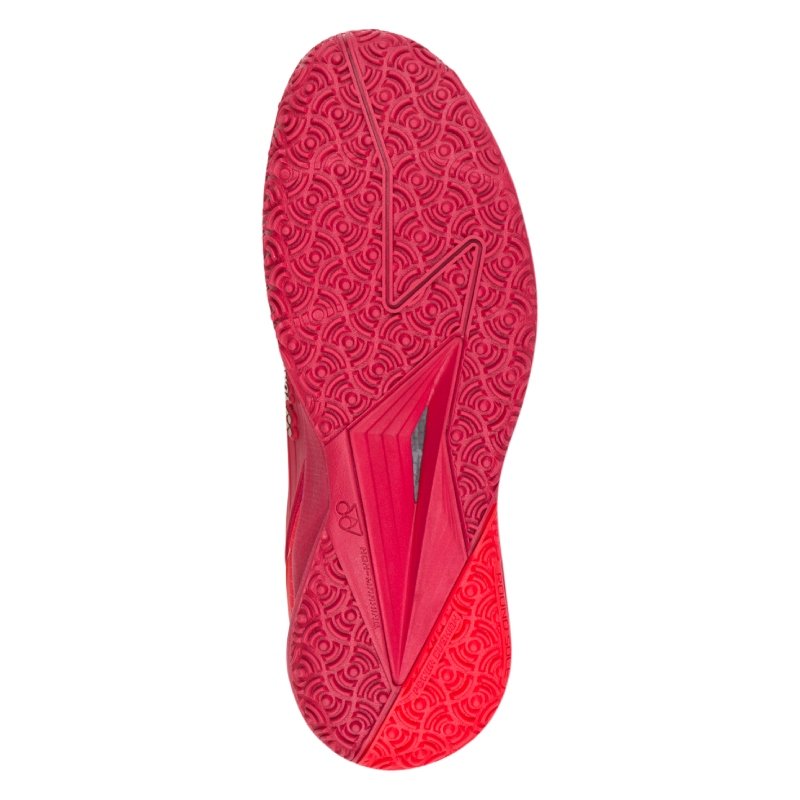 Подметка на мъжки маратонки Yonex Ecliption 5 Clay Ruby Red с уникален дизайн за максимално сцепление.