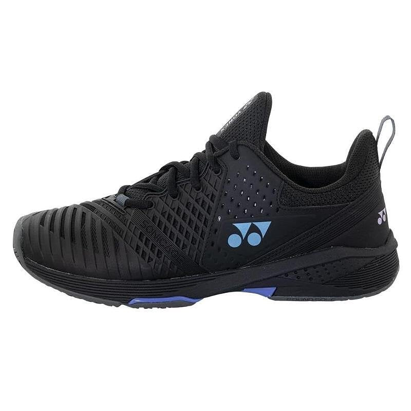 Pantofi sport pentru bărbați Yonex PC SONICAGE 3 Black - pantofi de tenis ușori pentru teren, comozi și stabili pentru jucători recreaționali și avansați