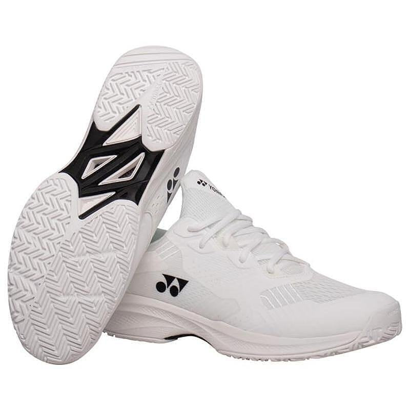 Pantofi sport bărbătești Yonex PC Sonicage White – pantofi de tenis ușori Yonex pentru confort, viteză și stabilitate pe teren.