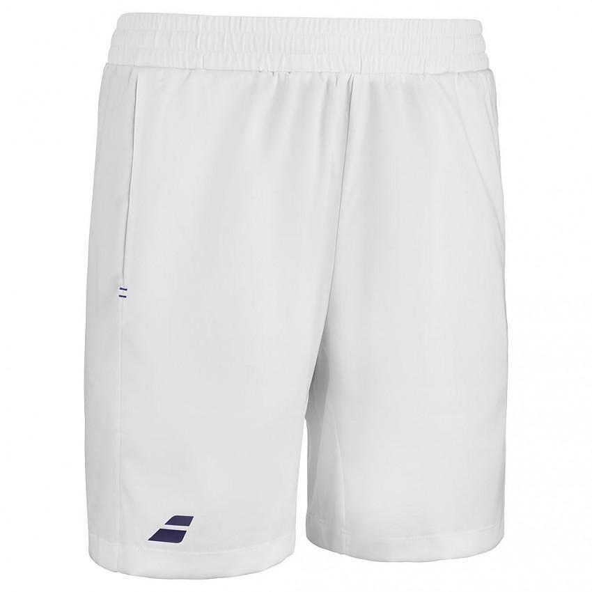 Men's shorts Babolat PLAY SHORT MEN 2024 - white - white tennis shorts for comfort and freedom of movement