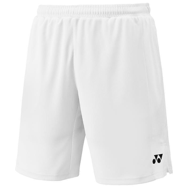 Men's Yonex Men's Club Team White shorts – lightweight white sports shorts made from durable polyester for tennis and padel