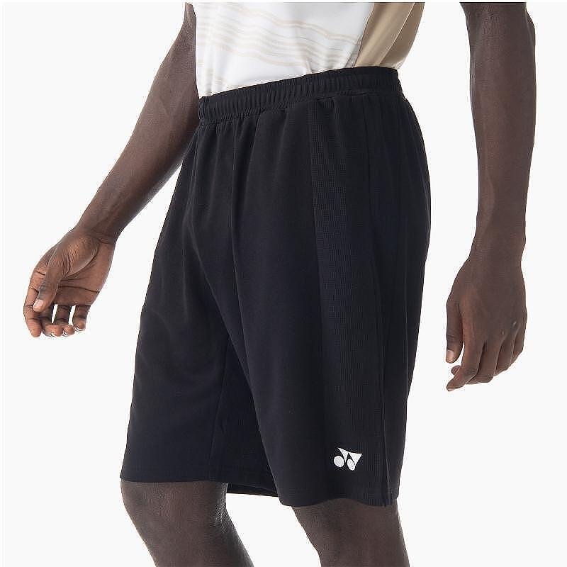 Yonex Men's Club Team Black men's shorts, black sports shorts made from durable polyester for comfort and activity