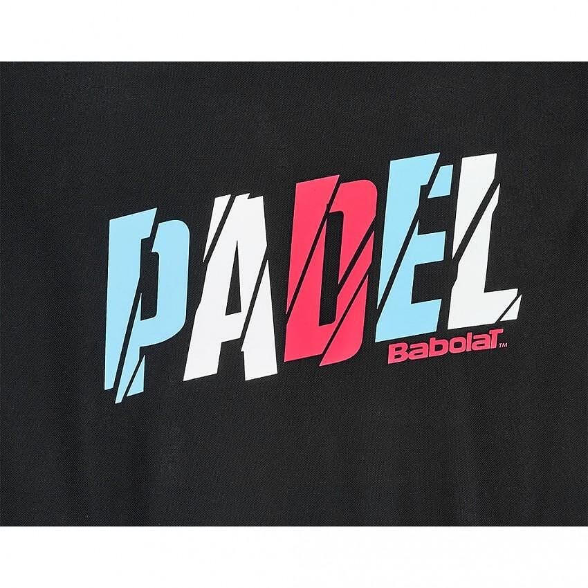Hanorac bărbătesc Babolat PADEL HOOD BLACK pentru antrenamente de padel și confort cu glugă