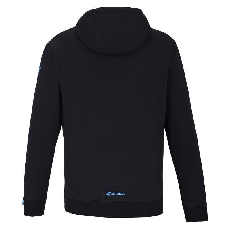 Hanorac bărbătesc Babolat EXERCISE HOOD - black, hanorac negru pentru tenis și antrenamente