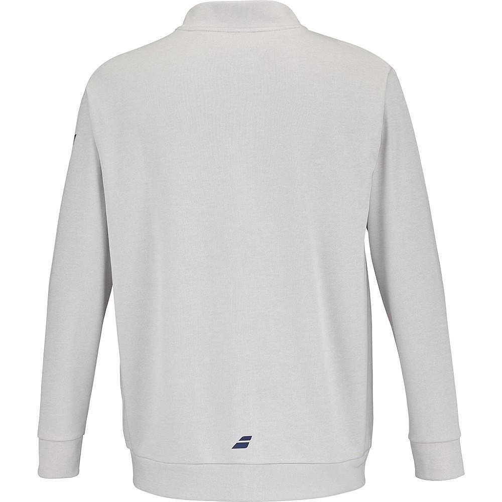 Padel jacket BABOLAT JACKET J. LEBRON VAPOR HTHR 2025 – lightweight grey sports model for warm-up and post-match wear