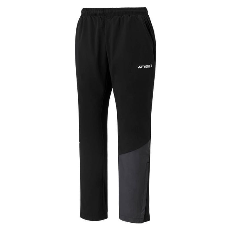 Pantaloni bărbătești Yonex Warm-Up Club Team Black - trening negru din linia de club 2024, 100% poliester