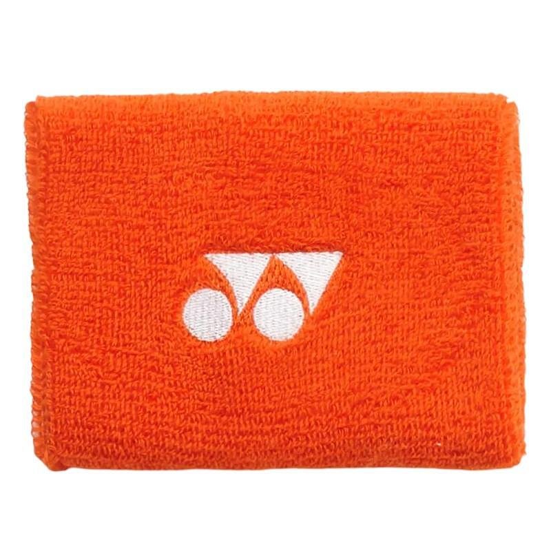 Yonex AC492EX Cyber Orange wristband – a comfortable, absorbent accessory for tennis, badminton and squash.
