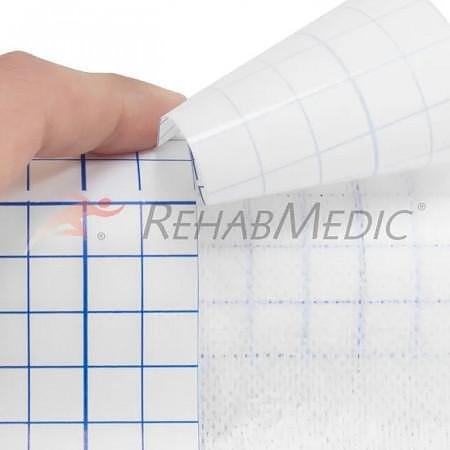 Bandă adezivă nețesută de fixare RehabMedic 15 cm x 10 m, fixare hipoalergenică și respirabilă