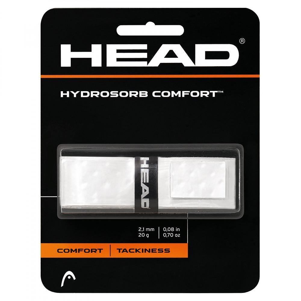 Основен грип HEAD HYRDROSORB COMFORT - бял, комфортен грип за тенис ракета и падел ракета HEAD