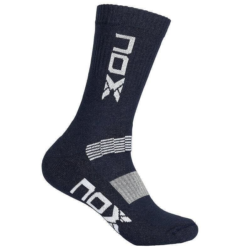 Падел чорапи Nox Black/White Man - Технически чорапи за падел NOX с дължина до прасеца, създадени за максимален комфорт и стабилност