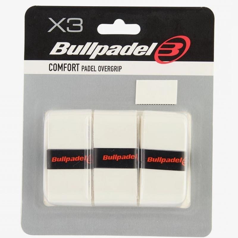Bullpadel Comfort White padel grips - 3 pieces