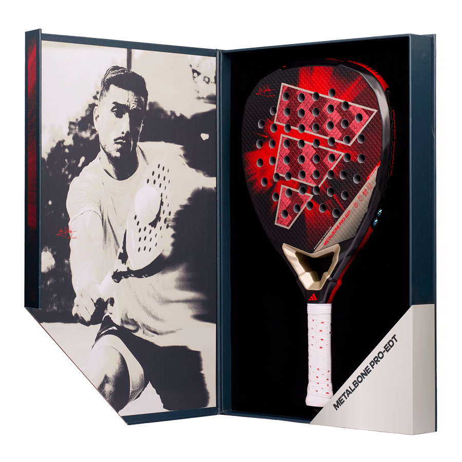 adidas Metalbone Pro EDT 2026 padel racket by Ale Galán – limited-edition professional padel racket with a diamond shape, Carbon Aluminized 16K, Eva Soft Performance and adjustable balance for maximum