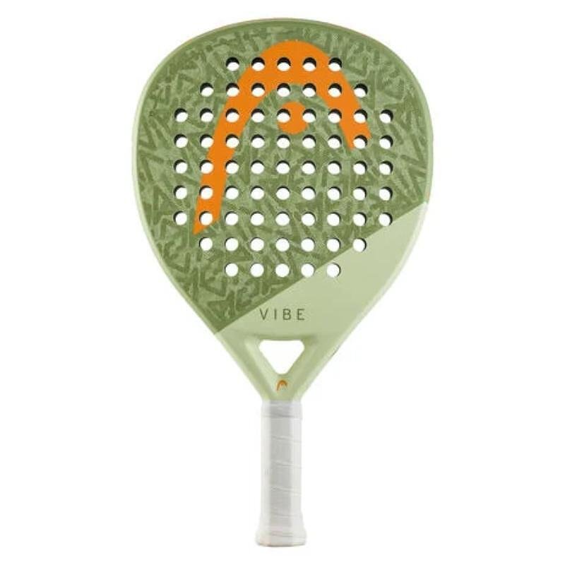 Padel racket Head VIBE 2026 - green, orange - a light and comfortable padel racket for beginners with control and power.