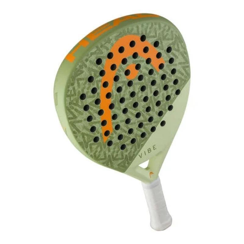 Padel racket Head VIBE 2026 - green, orange - a light padel racket for beginners with a teardrop shape and comfortable control