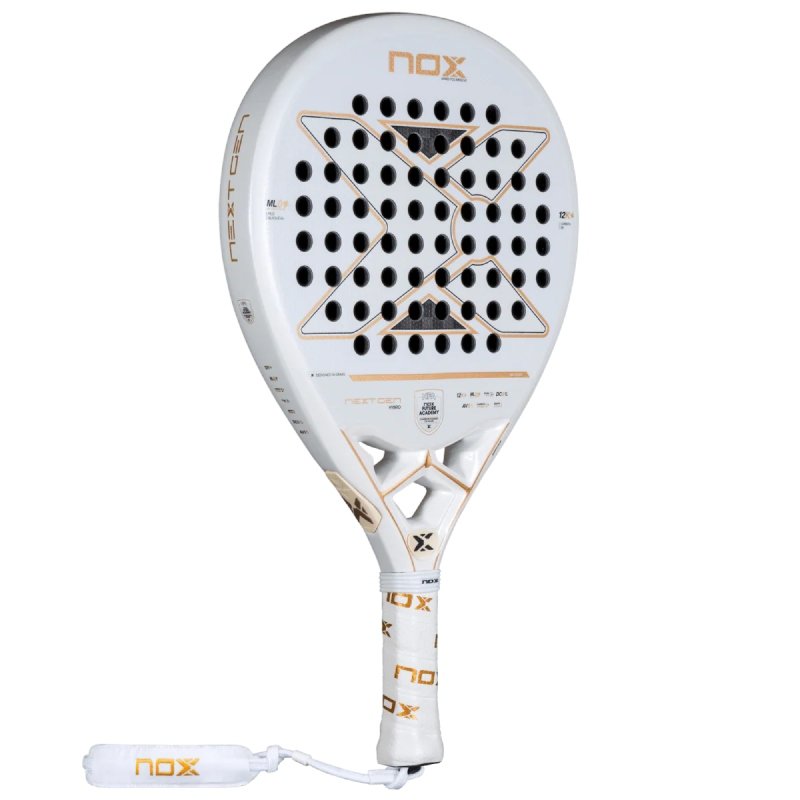 NextGen Pro Hybrid 12K NFA padel racket– professional padel racket with a hybrid shape, Carbon 12K, HR3 Black EVA and EOS Flap for an excellent balance between control and power.