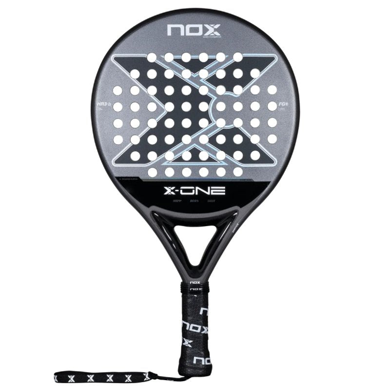 Rachetă de padel Nox X-One 26– rachetă de padel cu formă rotundă, HR3 Core, 3K Fiberglass și cadru din carbon pentru control excelent, confort și manevrare ușoară.