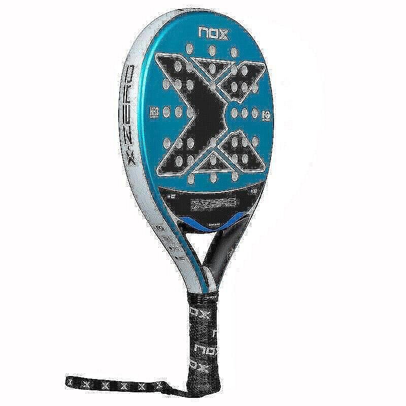 Rachetă de padel NOX X-Zero Blue– ușoară, confortabilă și cu control, potrivită pentru jucători începători și de nivel intermediar.