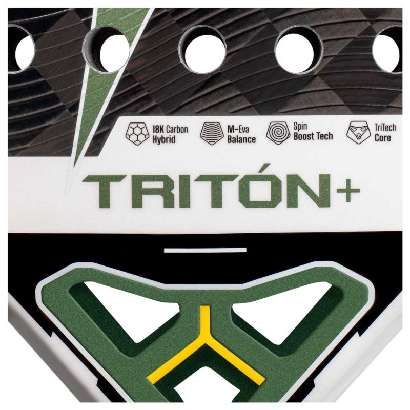 Padel racket Star Vie Triton Balance +– professional padel racket with a teardrop shape, 3K Carbon, Pro 50 EVA, Star Balance System and Noene Inside for power, control and stability.