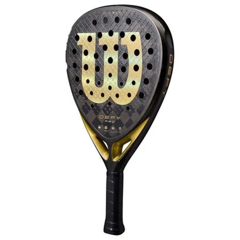 Rachetă de padel Wilson Defy Pro V1 – rachetă puternică de padel cu față din carbon 15K și design aerodinamic.