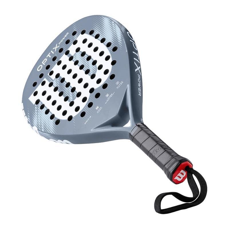 Rachetă de padel Wilson Optix V2 Power Blue pentru începători, confort, control și zonă de lovire ideală mare