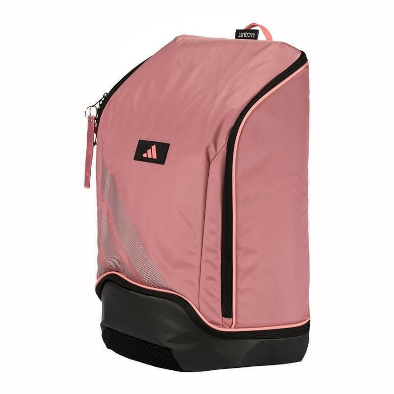 Rucsac de padel Adidas Protour Pink 2026 în culoarea Orange Rose, cu compartiment termoizolat pentru racheta de padel, compartiment inferior ventilat și spate căptușit pentru confort la purtare.