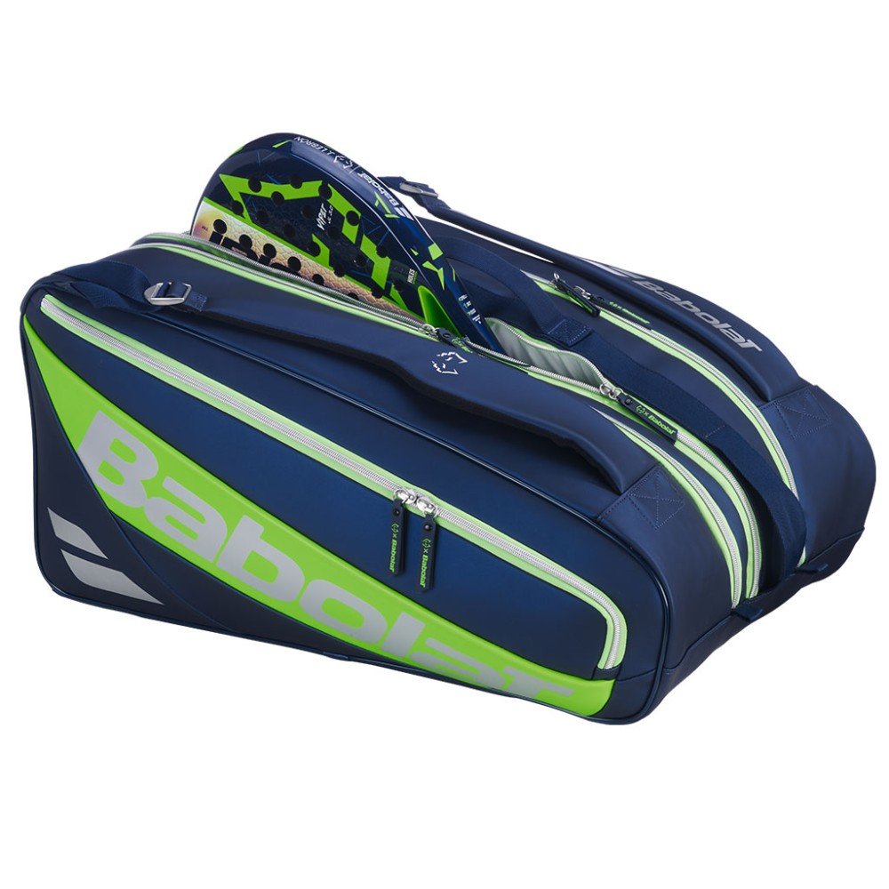 Padel thermal bag Babolat RH PRO J. LEBRON 2ND GEN-Multicolor - 3 main compartments  2 side pockets  4 internal pockets  Number of handles: 2  Number of straps: 2 (backpack)  Racket capacity: 4  Volume: 6