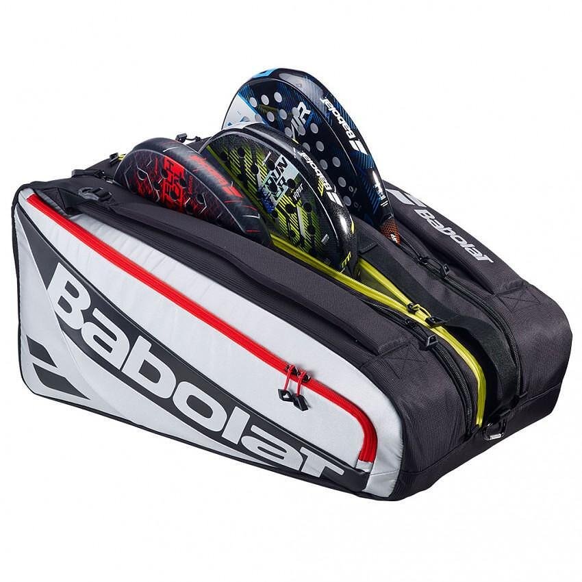 Babolat RH PRO PADEL thermal bag - black for padel rackets, spacious and comfortable padel bag with backpack-style carrying.