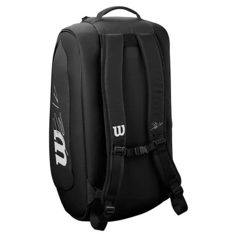 Padel thermal bag Wilson Bela DNA Super Tour - black thermal bag for padel rackets with TPU coating and comfortable straps