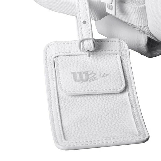 Padel thermal bag Wilson Bela Super Tour white, stylish tennis bag for padel rackets and tennis gear