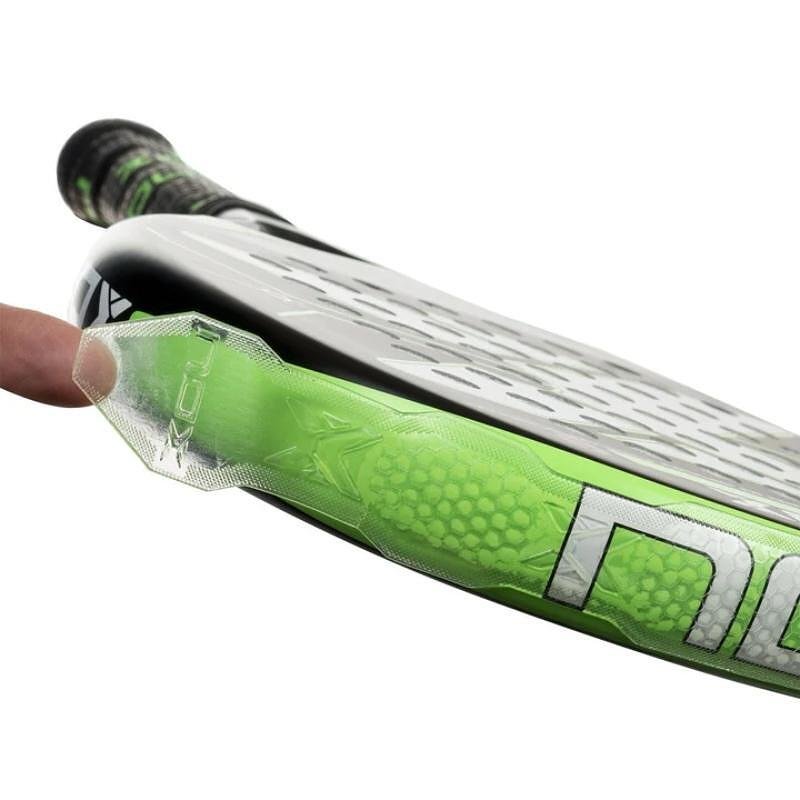 NOX protector for a padel racket with a textured design - transparent