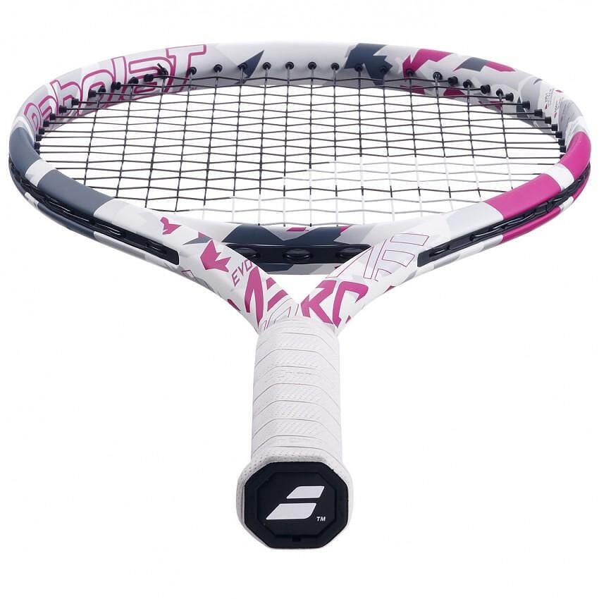 Rachetă de tenis Babolat Evo Aero Pink – o rachetă ușoară și comodă pentru tenis, cu echilibru între putere și confort