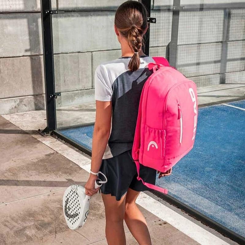 Head Base 17L Pink backpack for tennis and padel, a lightweight and compact sports backpack in a modern pink color