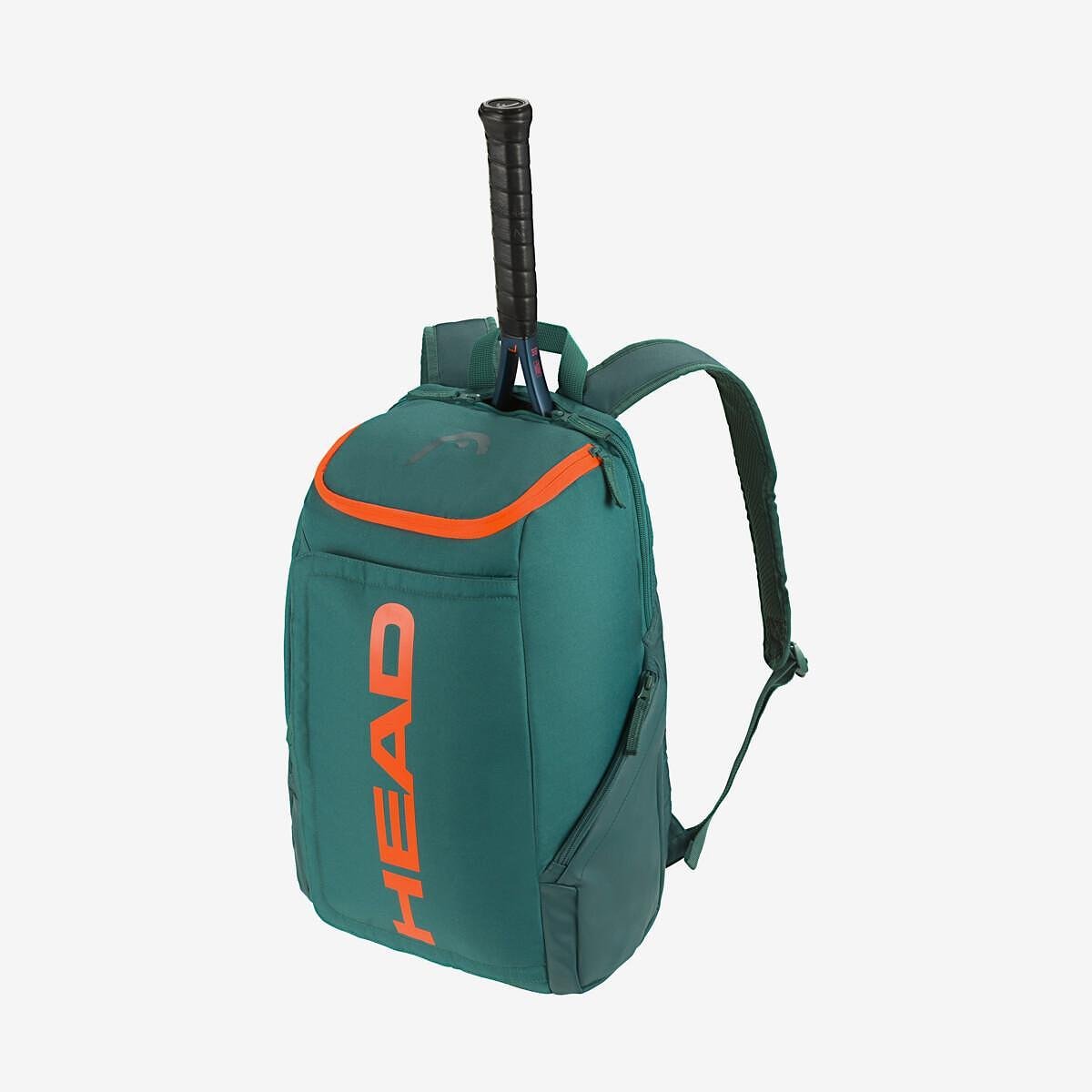 Раница Head Pro 28L Dark Cyan/Fluo Orange с отделение за падел ракети и удобни джобове за тенис екипировка