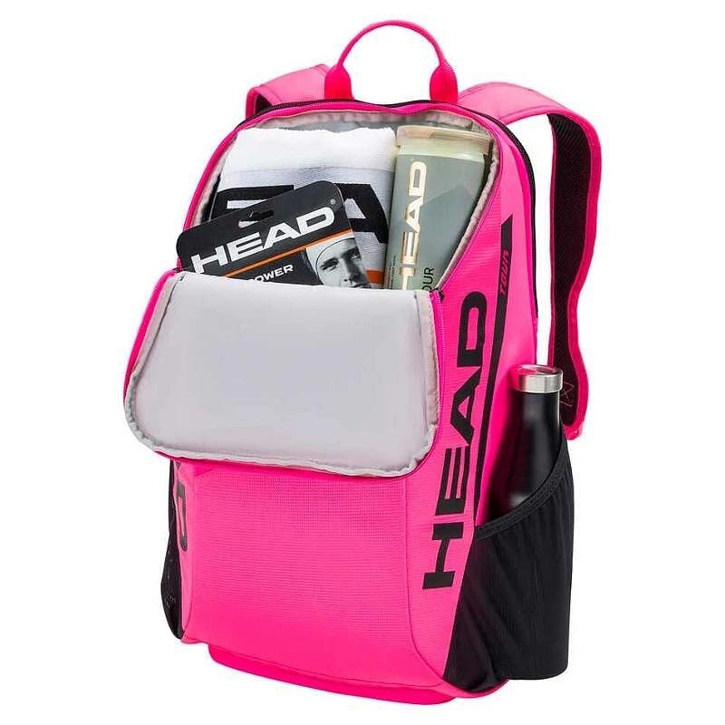 Head Tour 25L Pink Backpack - pink tennis backpack with phone pocket and shoe compartment, tennis bags