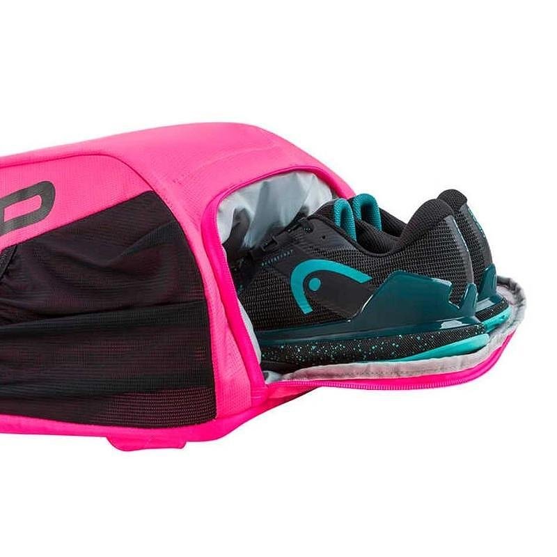 Head Tour 25L Pink Backpack, pink tennis backpack with shoe compartment and quick-access gear compartment