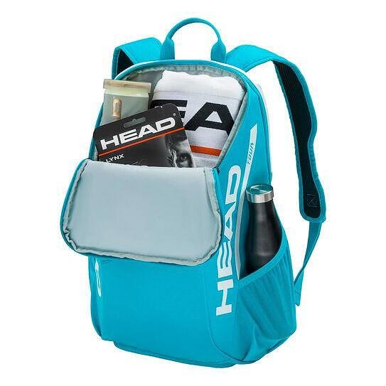 Head Tour 25L Blue Backpack – blue tennis bag with shoe compartment and external phone pocket