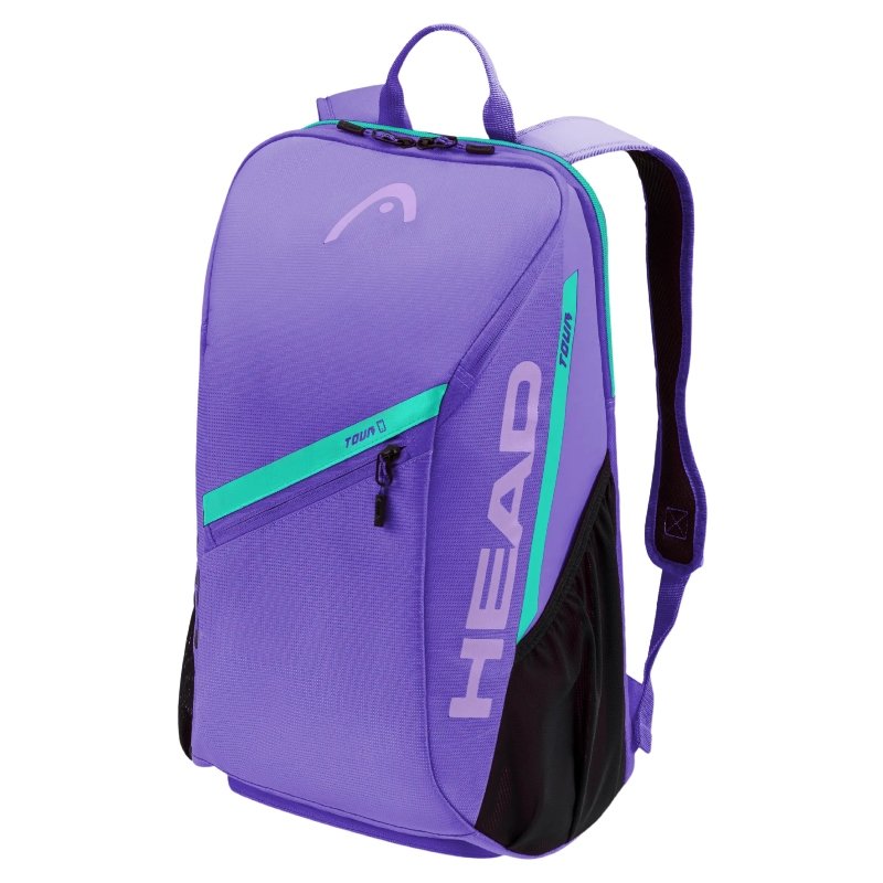 Head Tour 25L Purple backpack – purple tennis backpack with shoe compartment and external phone pocket
