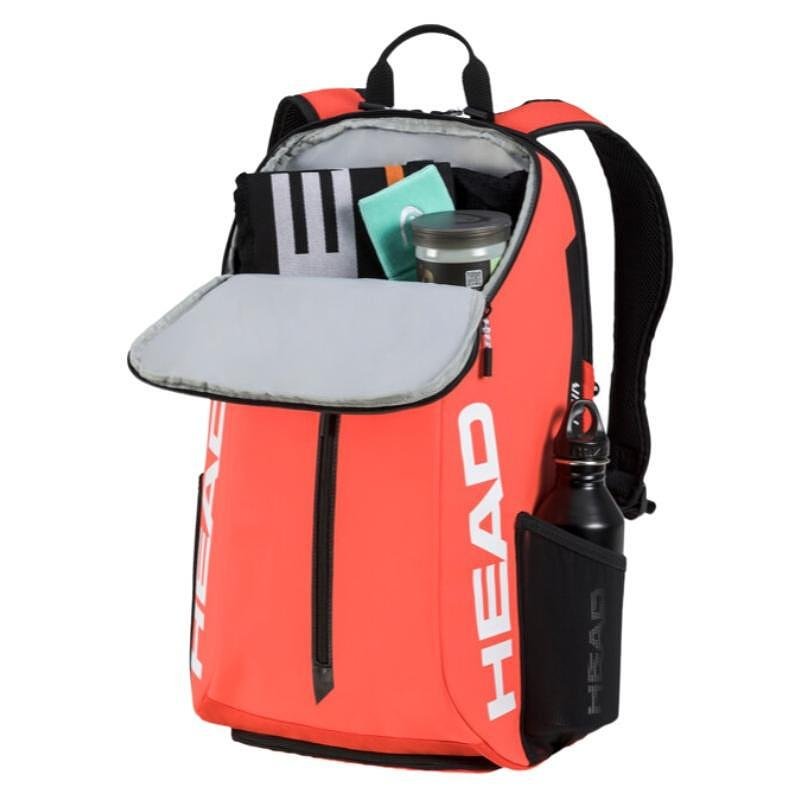 Раница Head Tour 25L Black/White – тенис раница с отделение за ракети, обувки и джобове за тенис екипировка