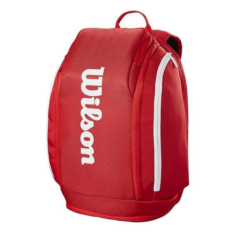 Раница Wilson Super Tour 2025 червена тенис раница Wilson за тенис екипировка и удобно пътуване