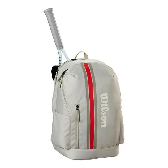Wilson Team Beige backpack for tennis and padel, with space for racquets, accessories and comfortable adjustable straps